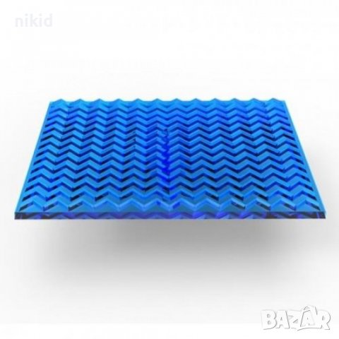 Зиг Заг Зигзаг отпечатък текстура с релеф печат пластмасова форма за тесто фондан торта, снимка 2 - Форми - 37404139