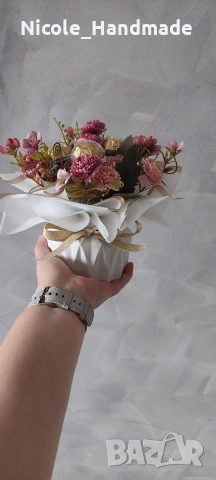 Букети с бонбони и цветя, снимка 7 - Други - 52738755