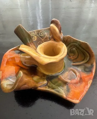 Арт свещник ръчна изработка, снимка 3 - Други - 50370023