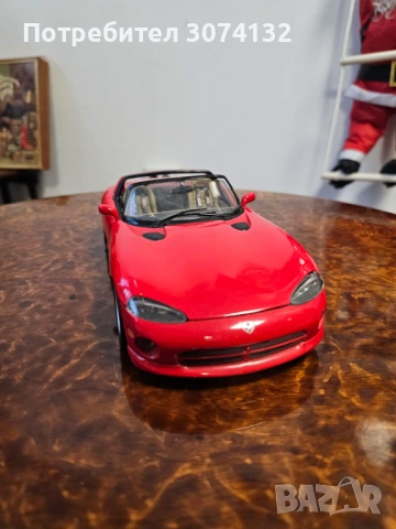 Метална колекционерска количка Dodge Viper RT/10