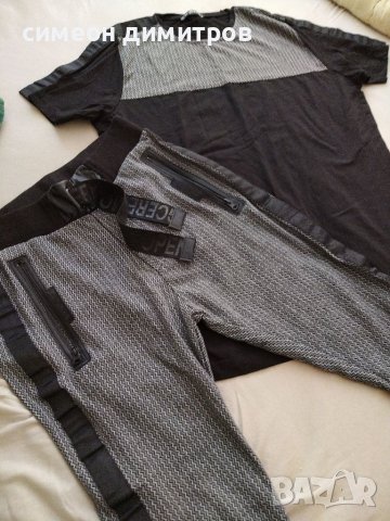 Памучен  slim комплект 100% памук размер М, снимка 2 - Спортни дрехи, екипи - 37628489