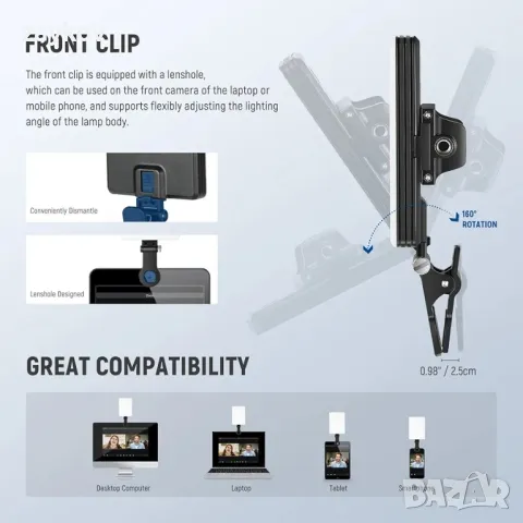 NEEWER RGB LED телефонно осветление , снимка 7 - Лед осветление - 48423520