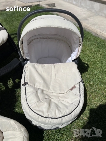 Детска количка 3 в 1 Peg Perego Book Plus Sportivo SL, Perla, снимка 5 - Детски колички - 51546479