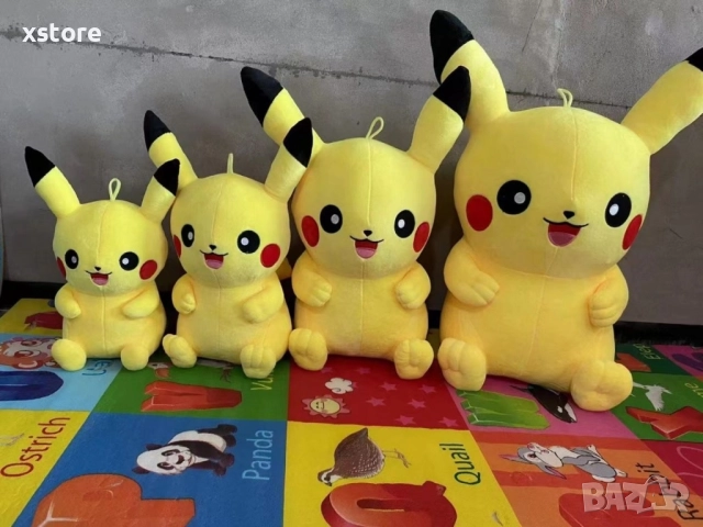 Плюшена играчка Пикачу, различни размери, снимка 2 - Плюшени играчки - 52740581