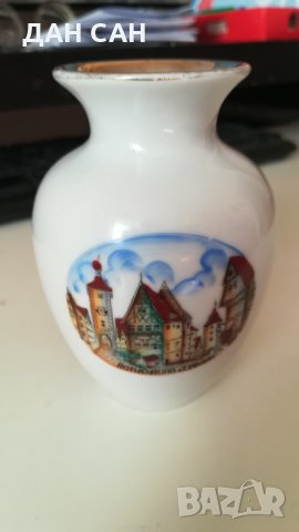 винтидж ваза с позлата markirana Rothenburg, снимка 5 - Антикварни и старинни предмети - 27711930