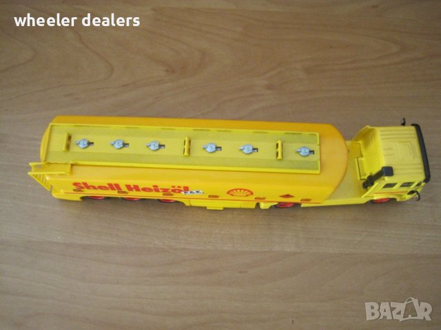 Метална количка-ТИР цистерна Mercedes-Benz Shell Siku 1:55, снимка 4 - Колекции - 39375912