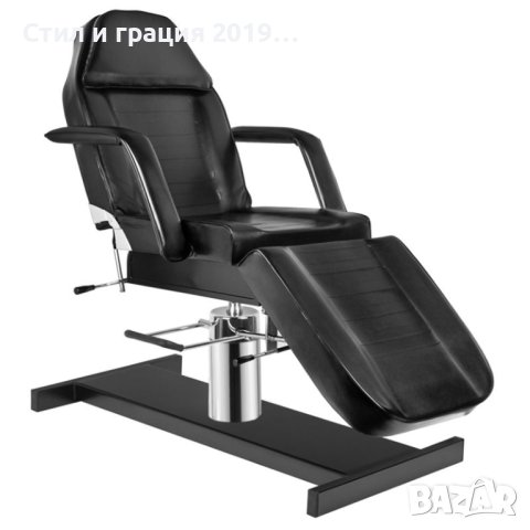 Хидравлична кушетка A 210 180 х 63/73 х 64/80 см-бяла/сива/черна