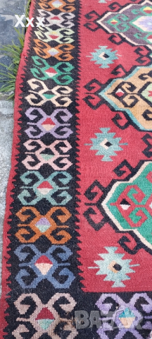 Ръчно тъкан Чипровски вълнен килим.Антика за ценители., снимка 7 - Килими - 44912501