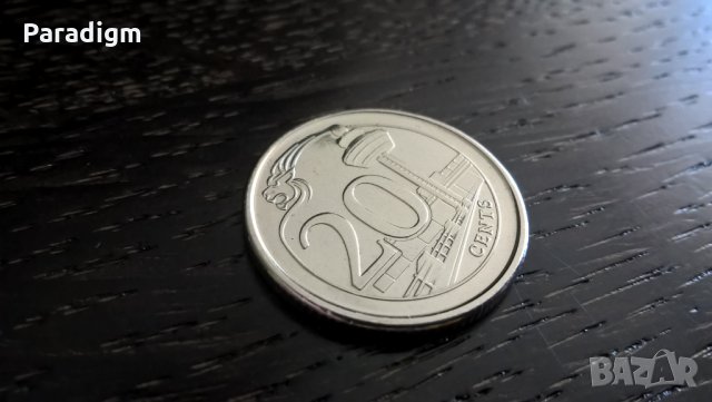 Mонета - Сингапур - 20 цента | 2013г.