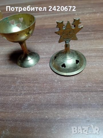 бронзово  кандило, снимка 2 - Антикварни и старинни предмети - 44100919