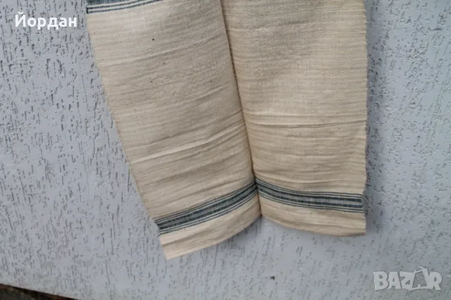 Ръчно тъкан ленен плат за кърпи , снимка 7 - Антикварни и старинни предмети - 47312744