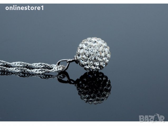 Сребърно колие - Зиркония Код: BKJ119, снимка 4 - Колиета, медальони, синджири - 32796640