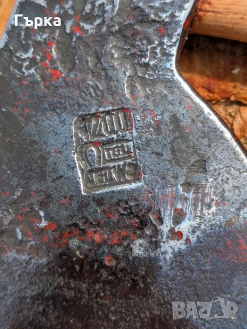 Стара реставрирана рядка Немска брадва, снимка 7 - Антикварни и старинни предмети - 51049703