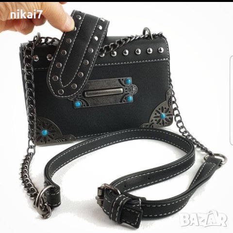 ново дамска чанта кожена с регулируем синджир презрамка , снимка 6 - Чанти - 27203756