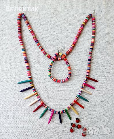 Слънчево настроение -- комплект гердан и гривна, снимка 5 - Бижутерийни комплекти - 28717901