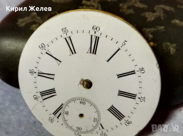 МЕХАНИЗЪМ от СТАР РЯДЪК КОЛЕКЦИОНЕРСКИ ШВЕЙЦАРСКИ ДЖОБЕН ЧАСОВНИК с РИМСКИ ЦИФЕРБЛАТ 49647, снимка 6 - Антикварни и старинни предмети - 48578569