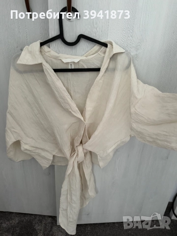 Сатенен топ H&M, снимка 2 - Ризи - 51442398