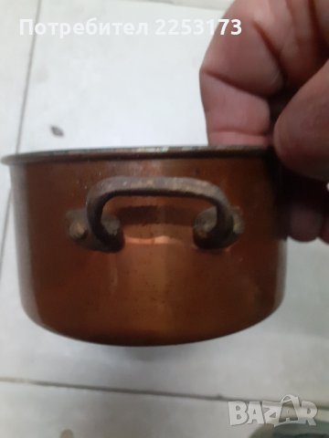 Малка медна тенджерка, снимка 4 - Декорация за дома - 43746273