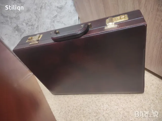 Кожен бизнес куфар, снимка 5 - Куфари - 49087628
