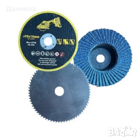 Мини ъглошлайф KraftRoyal 24V 6Ah с безчетков мотор и 2 батерии за бързо и прецизно рязане, снимка 4 - Ъглошлайфи - 53337485