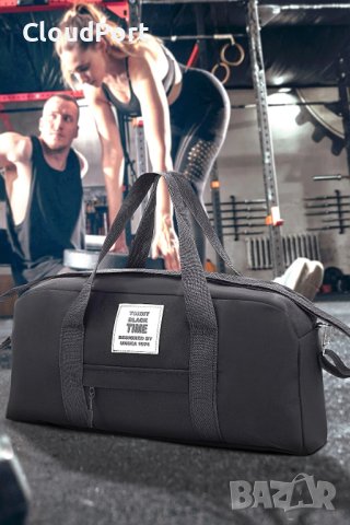 Чанта Unisex, За фитнес, пътуване, Tonny Black, Черен