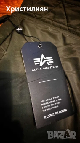 ALPHA INDUSTRIES Logo Puffer яке с качулка 3XL мъжко, снимка 6 - Якета - 52910373