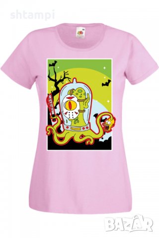 Дамска тениска The Simpsons Alien,Halloween,Хелоуин,Празник,Забавление,Изненада,Обичаи,, снимка 10 - Тениски - 38149380