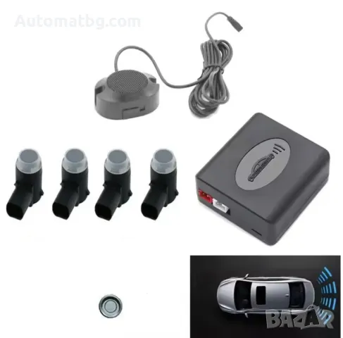 Парктроник за автомобили Automat, Сензор за паркиране, Сив