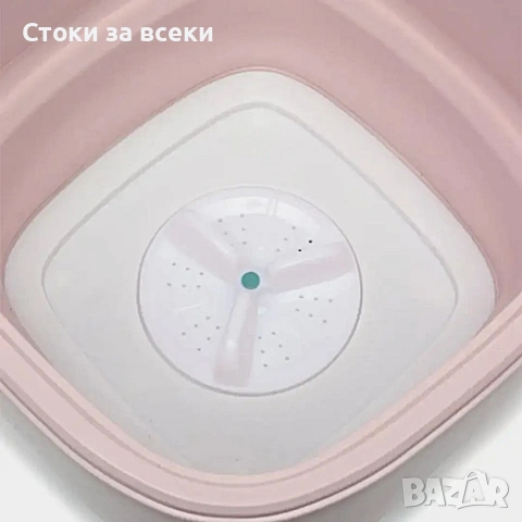 Мини сгъваема пералня с центрофуга – Компактна, мощна и идеална за всеки дом или пътуване - 12 литра, снимка 11 - Перални - 53258578