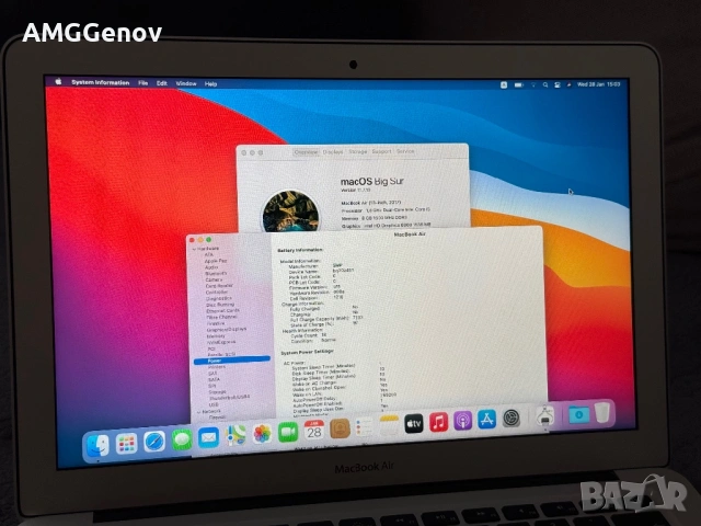 НОВ 13,3' Macbook Air 2017/Intel Core i5/8GB Ram/128GB SSD, снимка 12 - Лаптопи за работа - 53259607