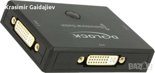 DeLOCK DVI 2 1 Превключване двупосочно 4K 30 Hz Редовна цена, снимка 2 - Кабели и адаптери - 53094521