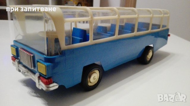 Стара играчка Автобус, ГДР, 31 см., снимка 3 - Колекции - 37971706