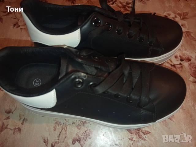 Нови Кожени Дамски Маратонки на Платформа 39