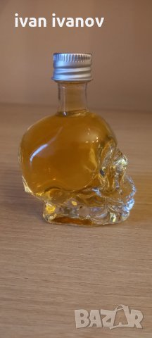 Стъклена бутилка череп, снимка 5 - Декорация за дома - 33432239