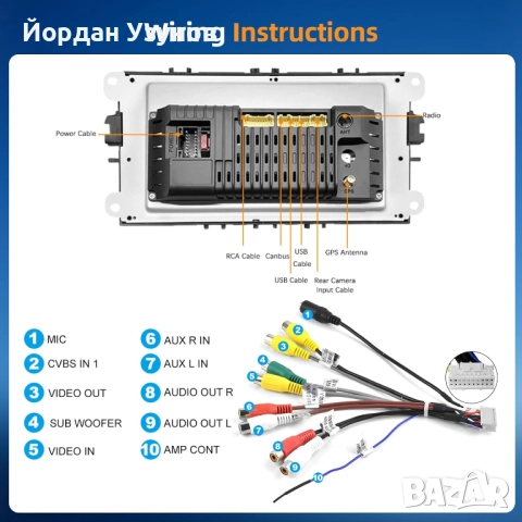 Мултимедийна система с Андроид за Ford, снимка 7 - Части - 52381966