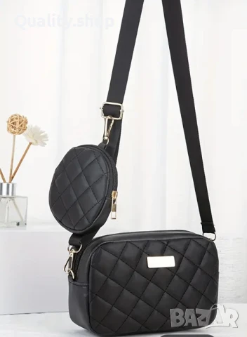 Дамска чанта с портмоне за монети, снимка 2 - Чанти - 51414486