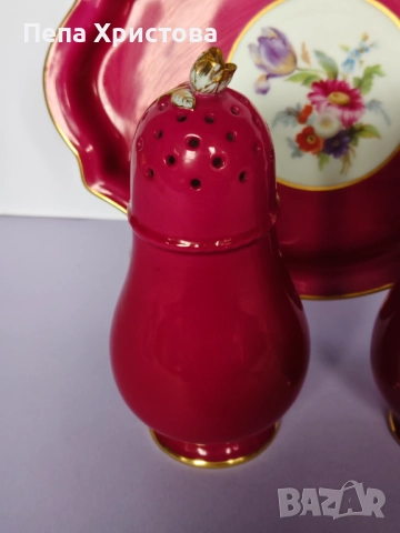 Комплект от поднос и две солници  Richard Ginori, снимка 7 - Аксесоари за кухня - 52655300