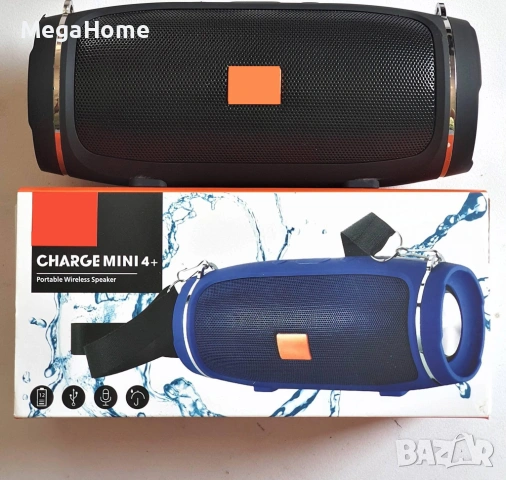 Преносима Блутуд Kолонка Charge 4 Mini+ 20W с FM радио, плътен бас и силен звук, снимка 6 - Bluetooth тонколони - 53390782