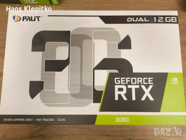 GeForce RTX 3060 с 12GB VRAM, снимка 2 - Видеокарти - 53338553