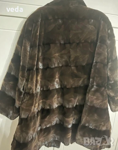 Дизайнерско палто епилирана норка размер L/XL , снимка 3 - Палта, манта - 50822449