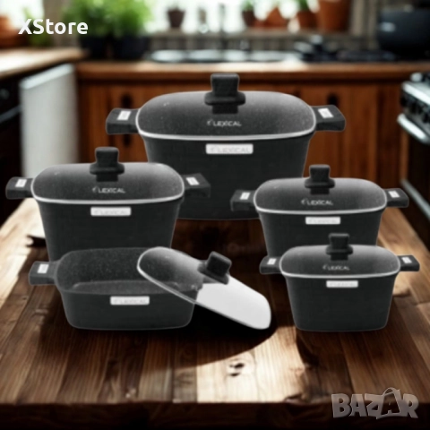 Комплект касероли от 10 части Lexical, серия IMPERIAL FLEX SERIES от гранит