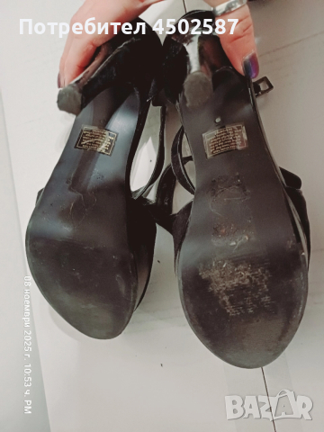 Черни обувки на висок ток, снимка 11 - Дамски обувки на ток - 52949064