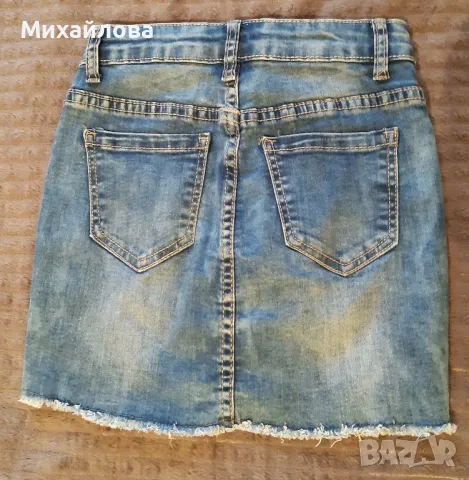 Детска дънкова пола , снимка 2 - Детски рокли и поли - 49700538