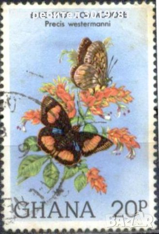 Клеймована марка Фауна Пеперуди 1982 от Гана