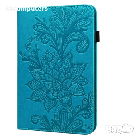 Amazon Kindle Fire HD 10 2021 / HD 10 Plus 2021 Flower Кожен Калъф и Протектор, снимка 6 - Калъфи, кейсове - 50977546