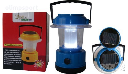 Къмпинг фенер със соларна батерия (600333) нов Практичен и компактен фенер, който се зарежда със слъ