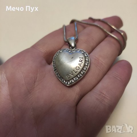 Сребърен синджир с висулка Булгари (231), снимка 9 - Колиета, медальони, синджири - 43688996