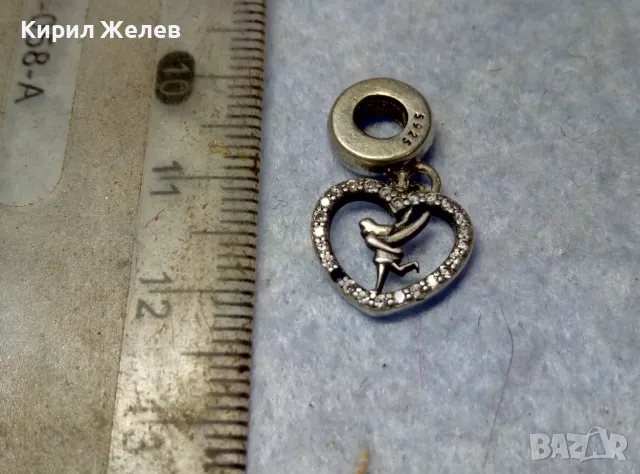 PANDORA СКЪПОЦЕНЕН СРЕБЪРЕН ПЕНДАНТ СРЕБРО S 925 на ПАНДОРА с ИСКРЯЩИ ЦИРКОНИ 46911, снимка 7 - Колиета, медальони, синджири - 49682613