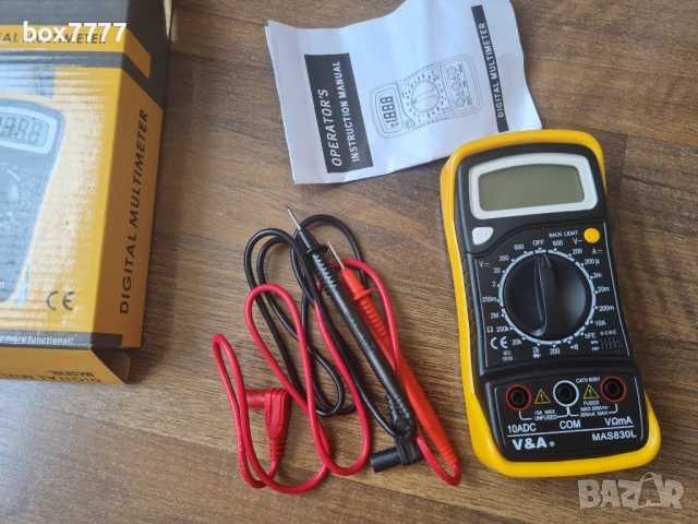 Цифров мултицет MAS830L-НЕ Е ПОЛЗВАН.