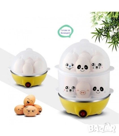 Яйцеварка с пара за 7 или 14 яйца с таймер, снимка 11 - Други - 51845696